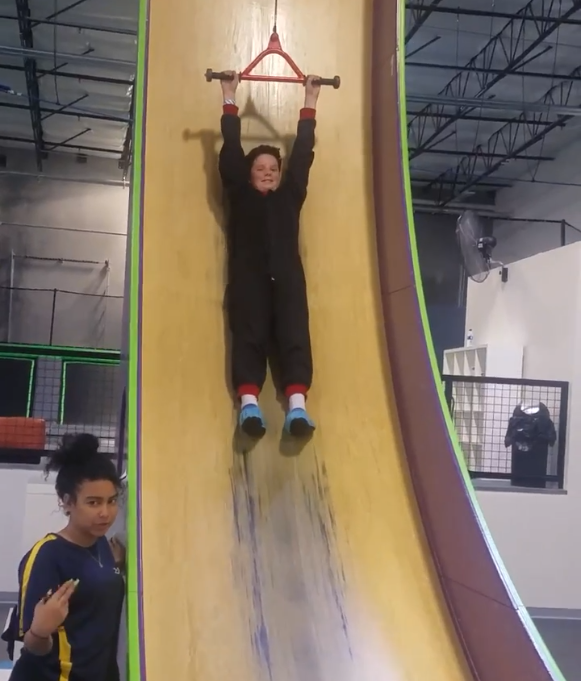 Just one of the many times we went out for fun! Josh loved almost anything with excitement!