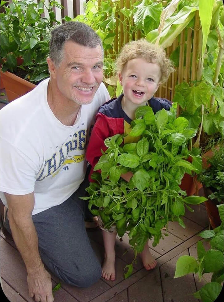 Josh Helping Dad